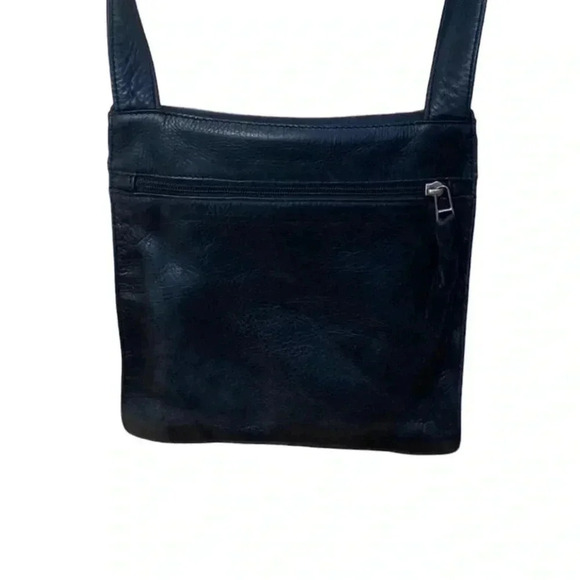 Sven Berkeley USA leather front flap crossbody purse - Picture 3 of 8